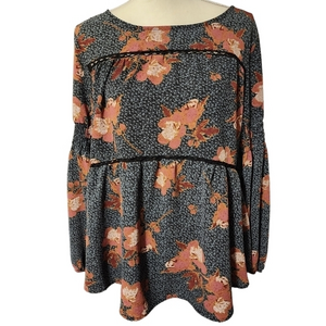 Knox rose floral tassle blouse‎